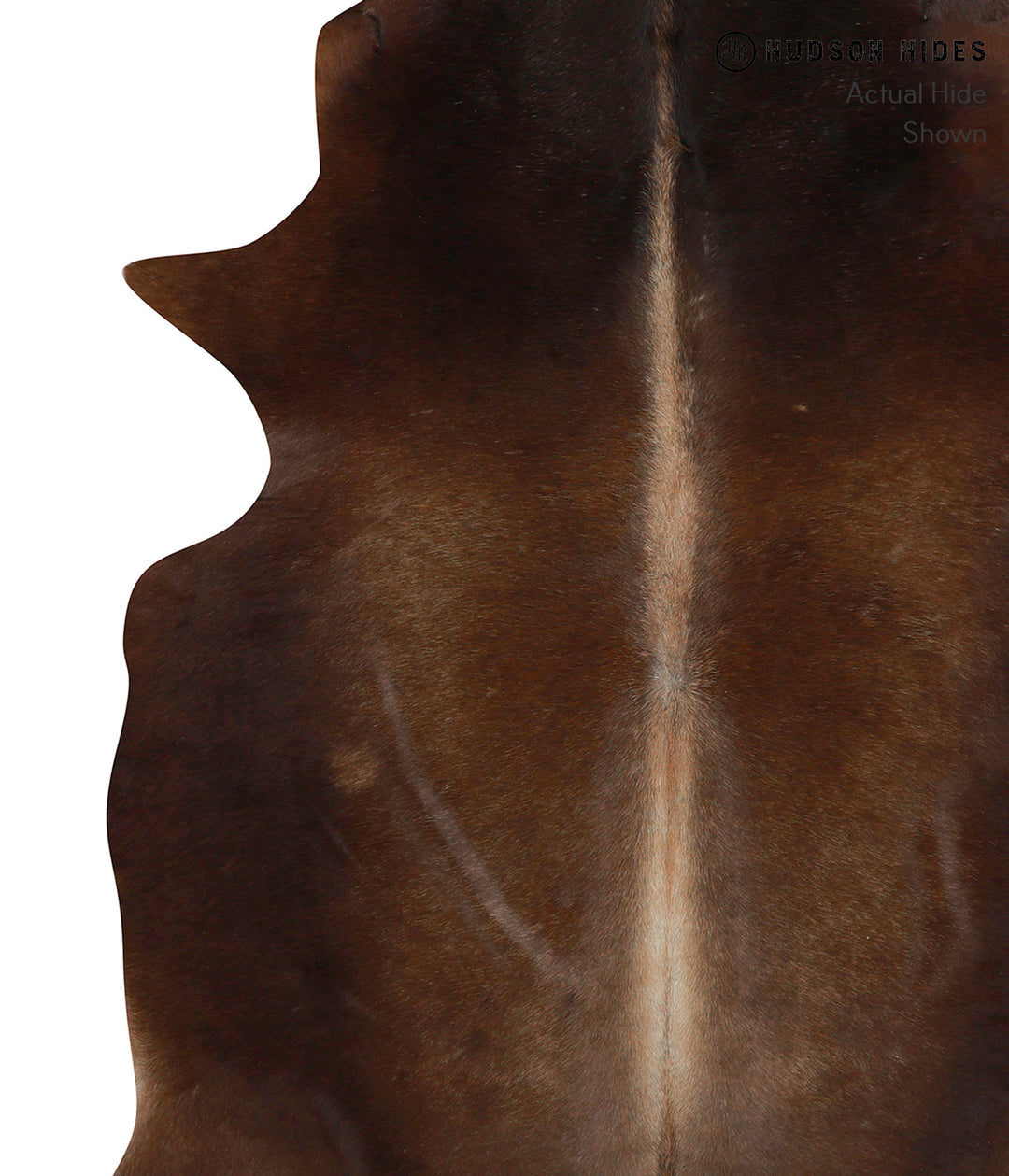 Chocolate X-Large Brazilian Cowhide Rug 7'2"H x 6'0"W #85559 by Hudson