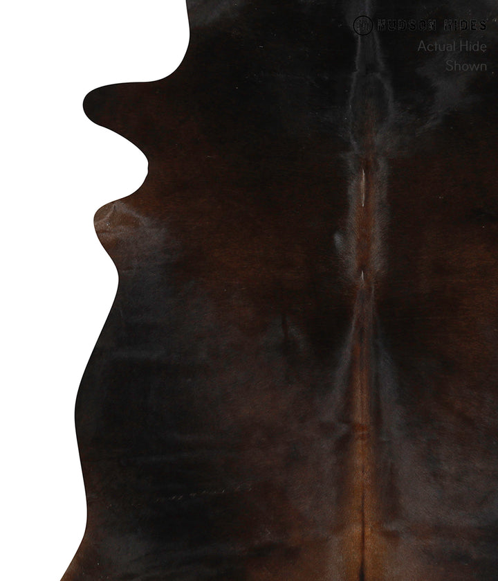 Chocolate X-Large Brazilian Cowhide Rug 6'10"H x 6'0"W #85561 by Hudson Hides