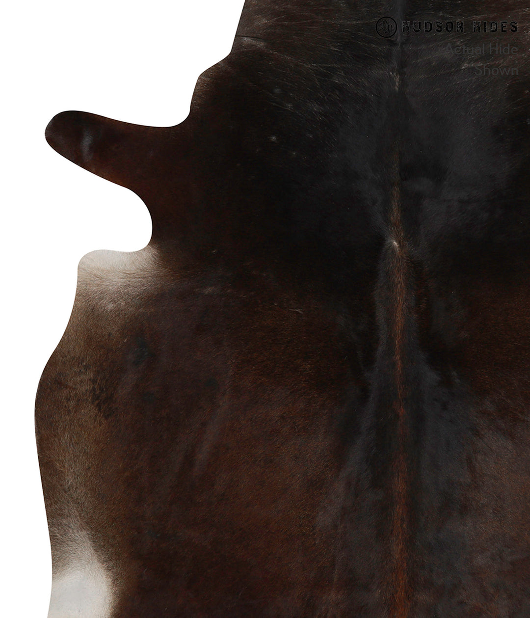 Chocolate X-Large Brazilian Cowhide Rug 7'2"H x 6'2"W #85563 by Hudson