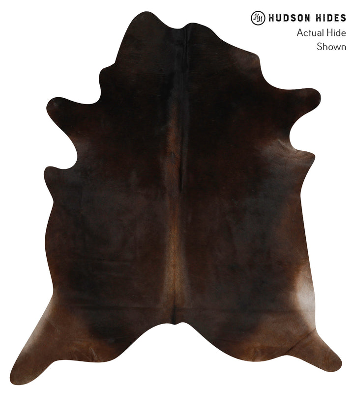 Chocolate X-Large Brazilian Cowhide Rug 7'2"H x 6'4"W #85578 by Hudson Hides