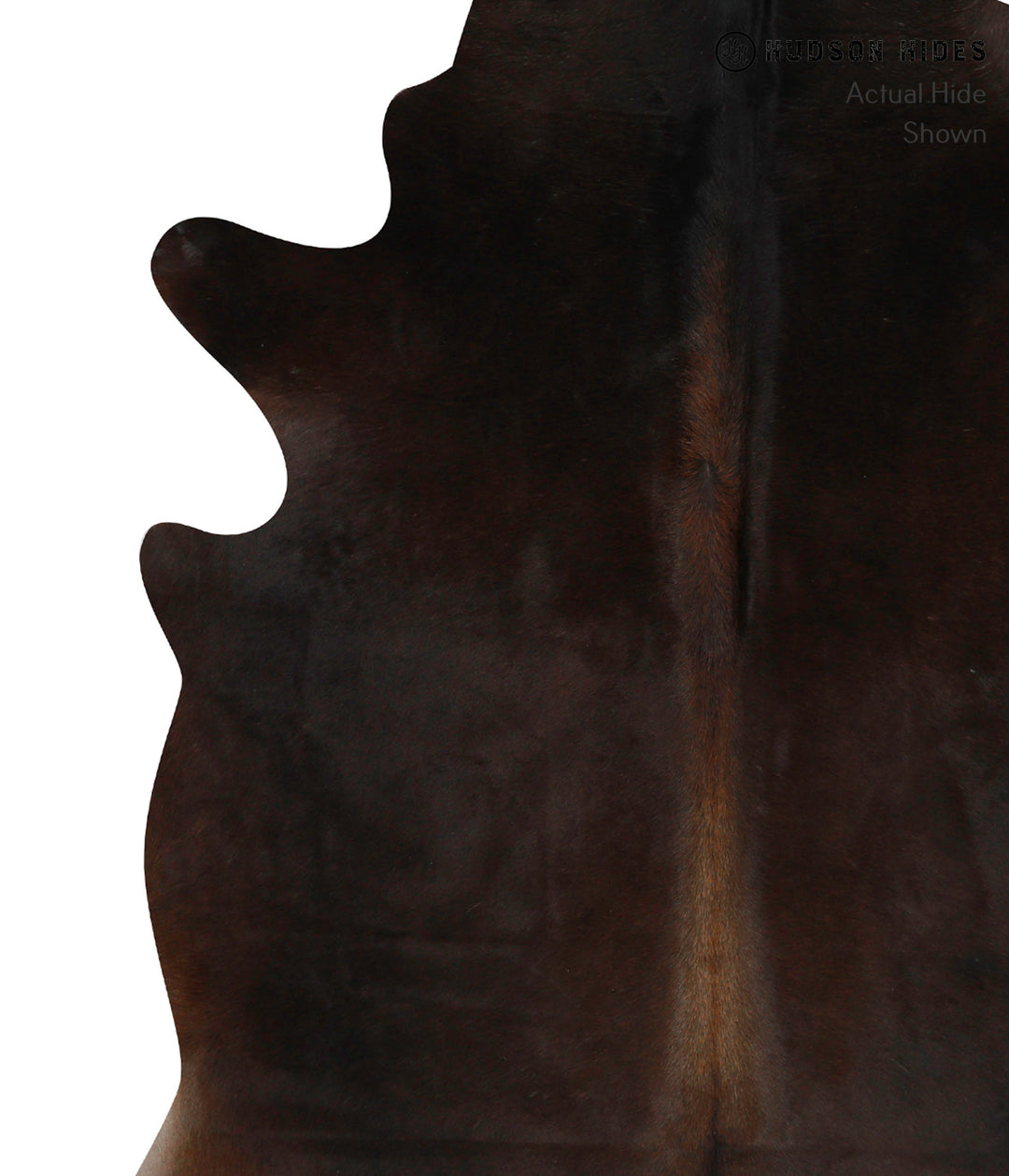 Chocolate X-Large Brazilian Cowhide Rug 7'2"H x 6'4"W #85578 by Hudson