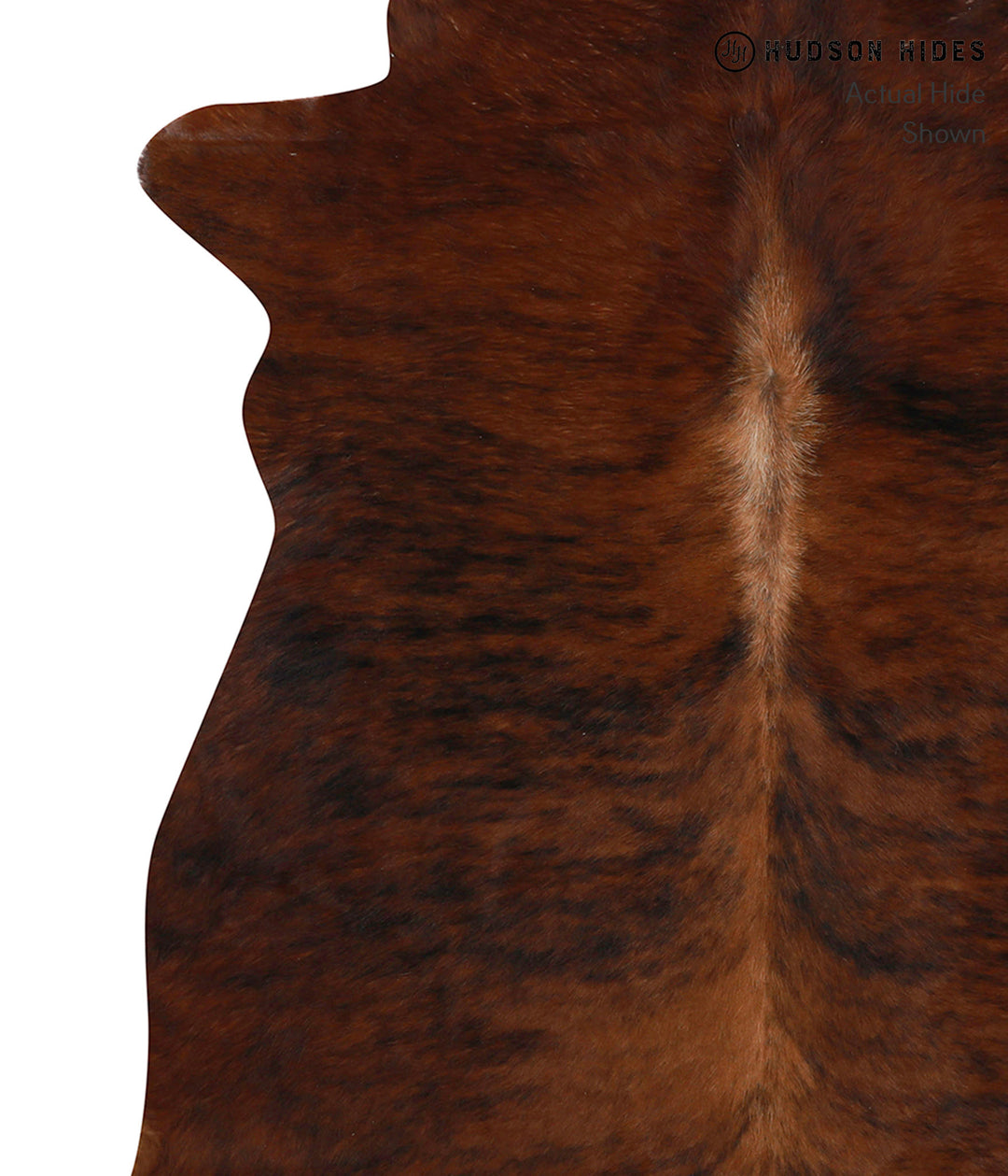 Dark Brindle X-Large Brazilian Cowhide Rug 6'9"H x 6'5"W #85581 by Hud