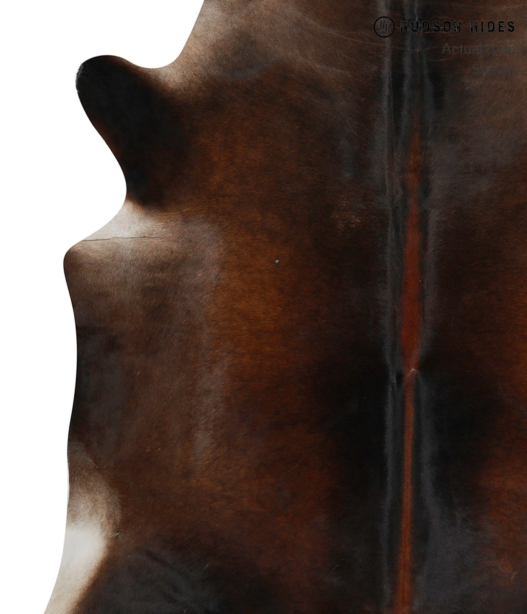 Chocolate X-Large Brazilian Cowhide Rug 6'8"H x 6'6"W #85594 by Hudson