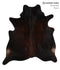 Chocolate Large Brazilian Cowhide Rug 6'7