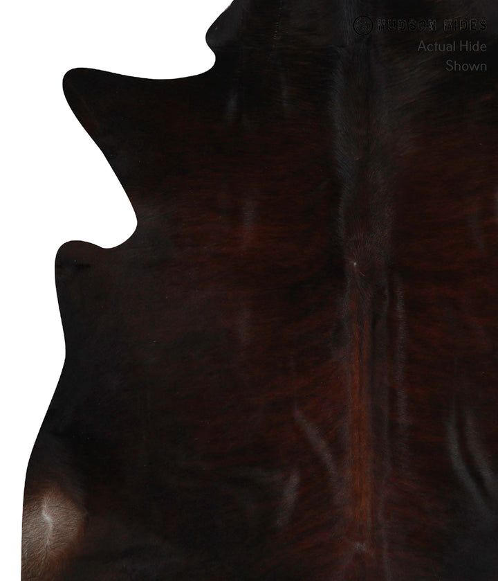 Chocolate Large Brazilian Cowhide Rug 6'7"H x 5'11"W #85633 by Hudson Hides
