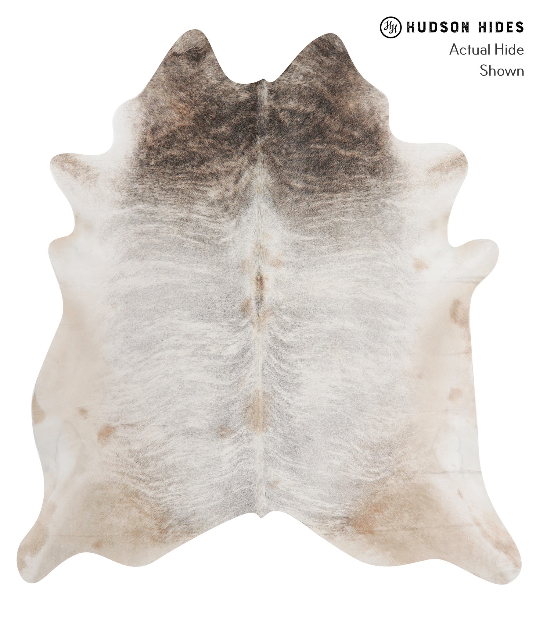 Light Brindle XXLarge Brazilian Cowhide Rug 7'7"H x 6'11"W 85774 by