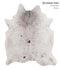 Salt and Pepper Brown X-Large Brazilian Cowhide Rug 7'3
