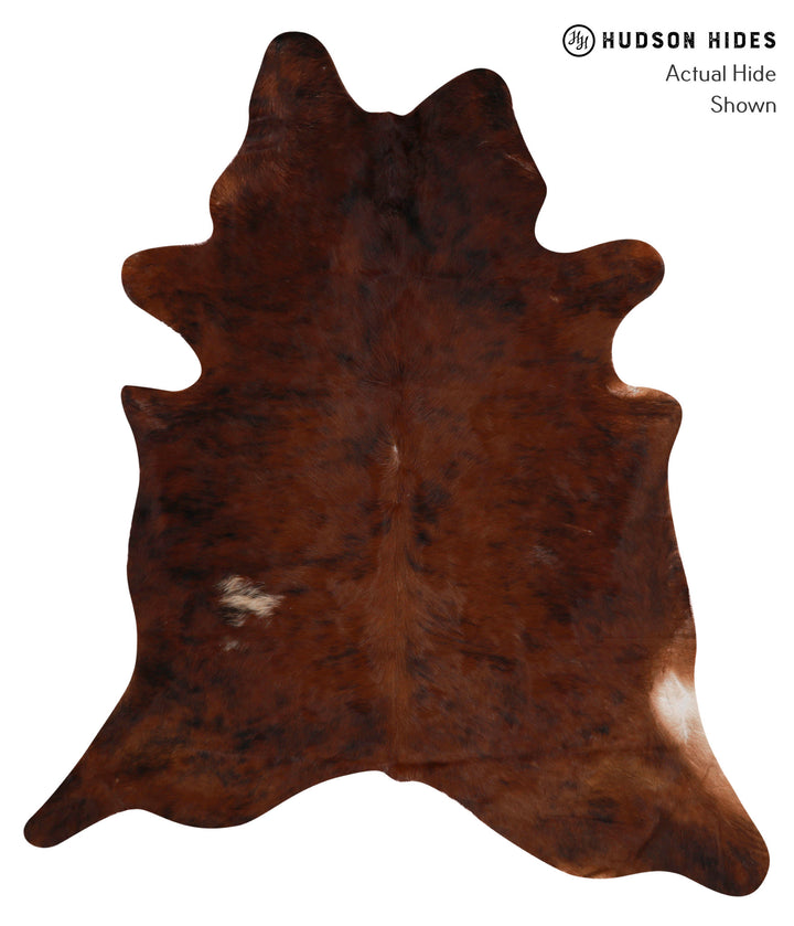Dark Brindle X-Large Brazilian Cowhide Rug 7'6"H x 6'7"W #85891 by Hudson Hides