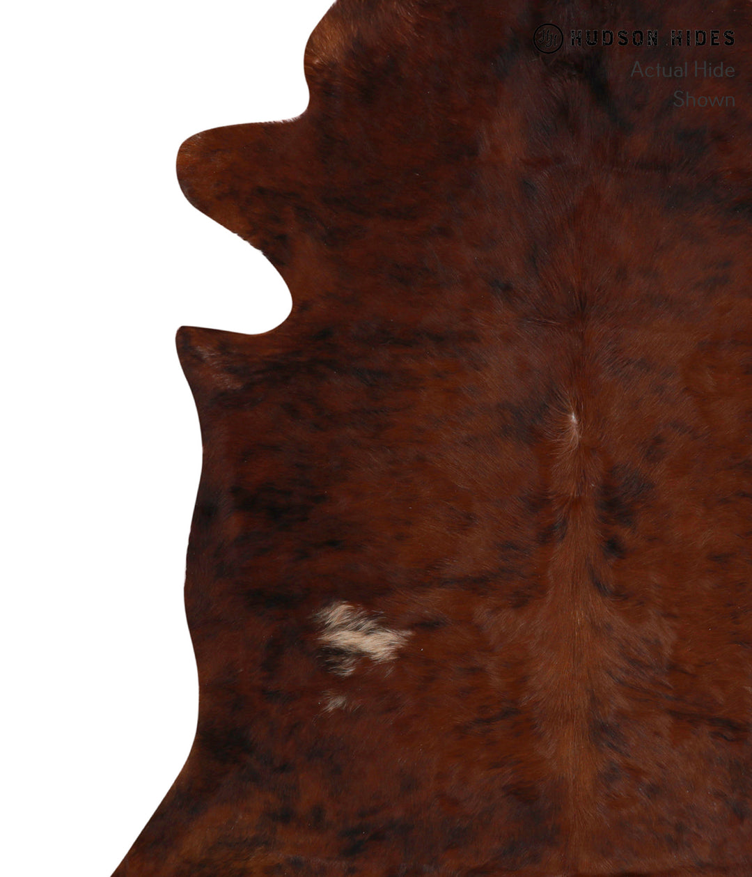 Dark Brindle X-Large Brazilian Cowhide Rug 7'6"H x 6'7"W #85891 by Hud