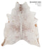 Salt and Pepper Brown X-Large Brazilian Cowhide Rug 7'1