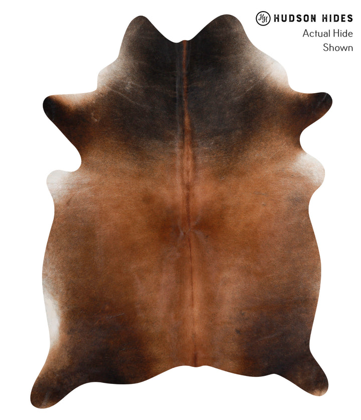 Chocolate X-Large Brazilian Cowhide Rug 7'1"H x 5'7"W #85930 by Hudson Hides