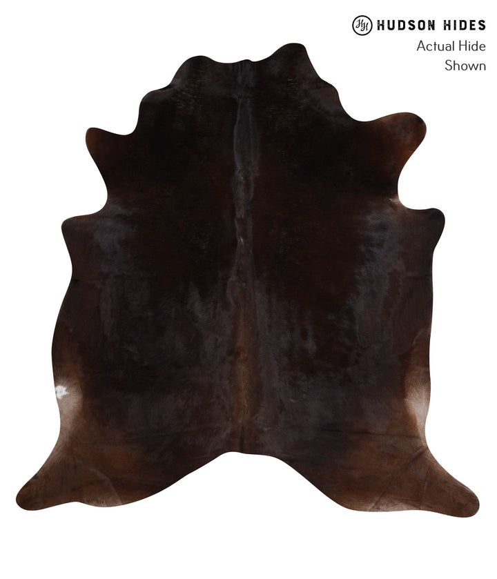 Chocolate X-Large Brazilian Cowhide Rug 6'9"H x 6'7"W #85945 by Hudson Hides