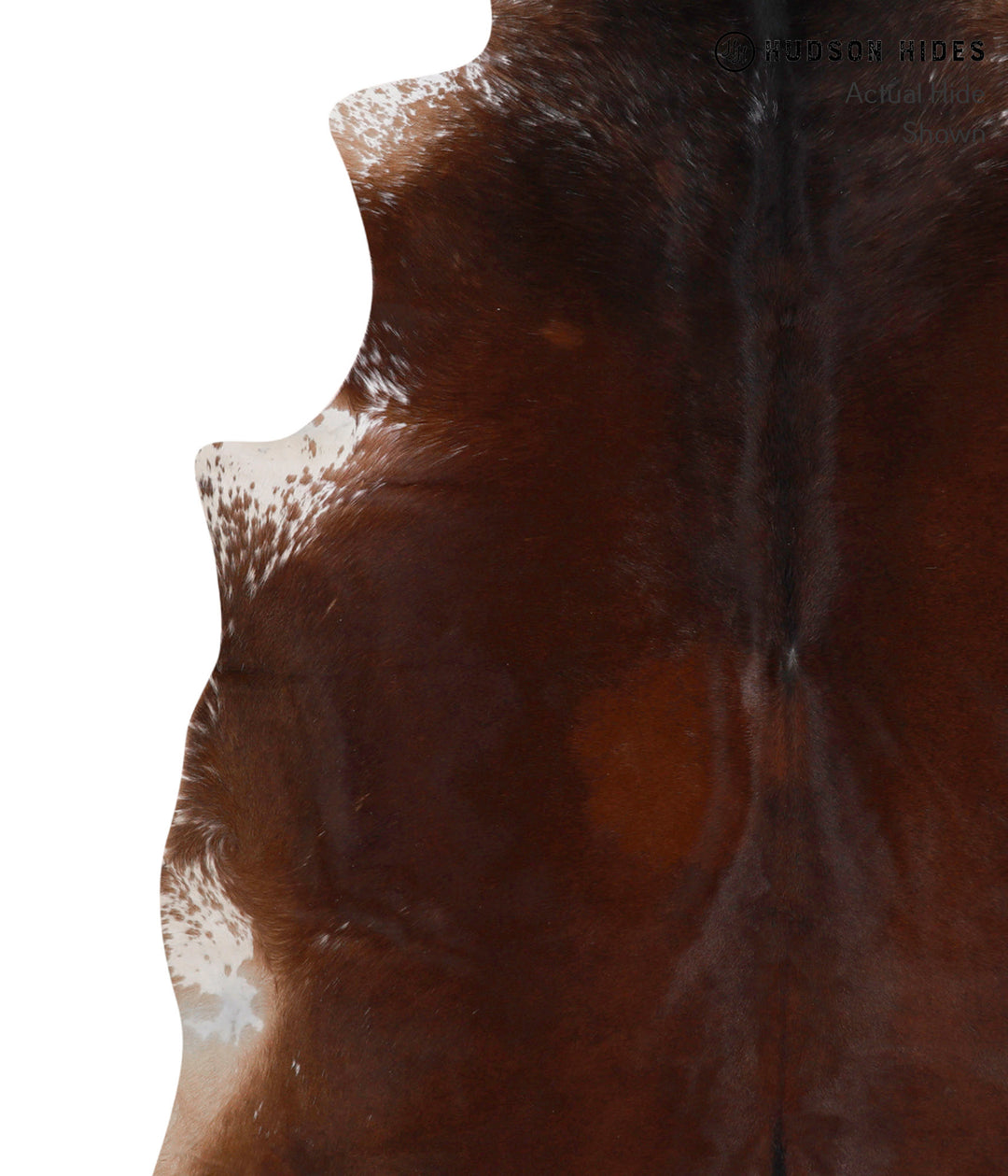 Chocolate X-Large Brazilian Cowhide Rug 7'2"H x 5'11"W #85946 by Hudso
