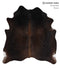 Chocolate Large Brazilian Cowhide Rug 6'2