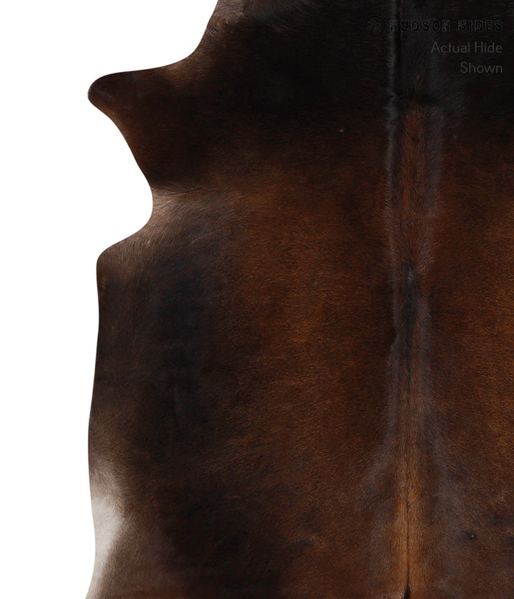 Chocolate X-Large Brazilian Cowhide Rug 6'9"H x 5'11"W #85962 by Hudson Hides