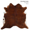 Medium Brindle XX-Large Brazilian Cowhide Rug 7'6