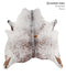 Salt and Pepper Brown X-Large Brazilian Cowhide Rug 6'11