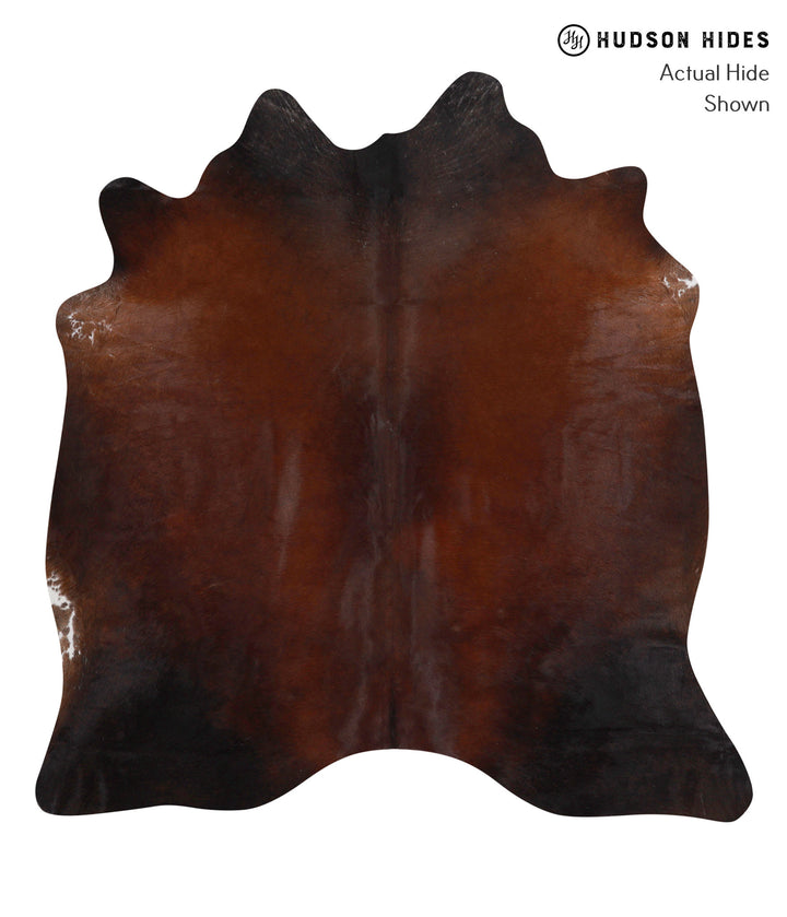 Chocolate Large Brazilian Cowhide Rug 5'9"H x 5'5"W #86064 by Hudson Hides