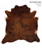 Medium Brindle X-Large Brazilian Cowhide Rug 6'9