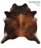 Dark Brindle X-Large Brazilian Cowhide Rug 6'10