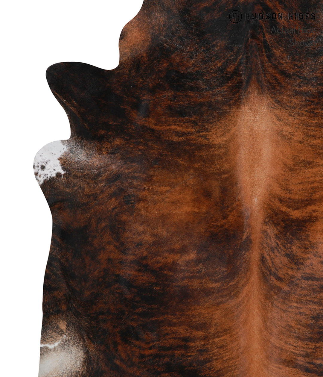 Dark Brindle X-Large Brazilian Cowhide Rug 6'10"H x 6'7"W #86167 by Hu