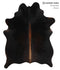 Chocolate Large Brazilian Cowhide Rug 6'6