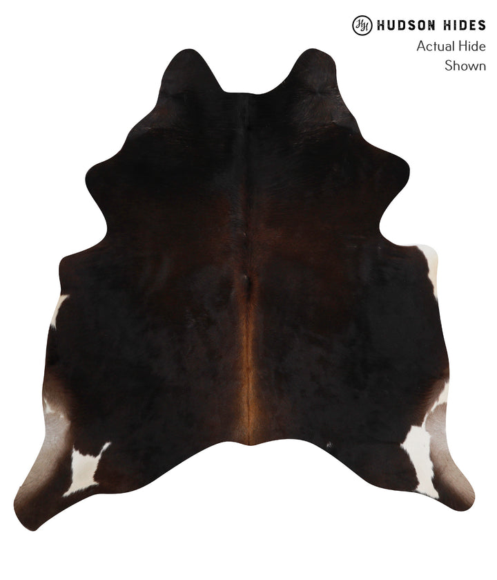 Chocolate Large Brazilian Cowhide Rug 6'5"H x 6'1"W #86369 by Hudson Hides
