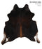 Chocolate Large Brazilian Cowhide Rug 6'5