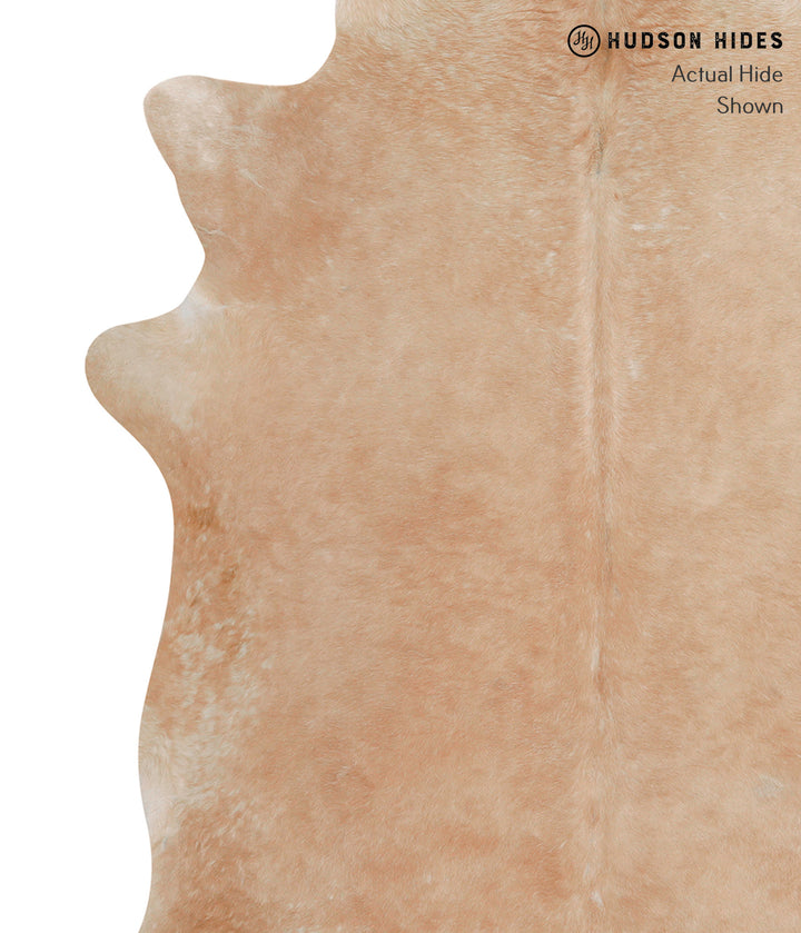 Beige X-Large Brazilian Cowhide Rug 6'8"H x 6'0"W #86431 by Hudson Hides