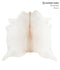 Ivory with Beige X-Large Brazilian Cowhide Rug 6'6