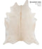 Ivory with Beige XX-Large Brazilian Cowhide Rug 8'4