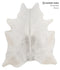 Medium Grey X-Large Brazilian Cowhide Rug 7'1