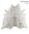 Medium Grey XX-Large Brazilian Cowhide Rug 6'11
