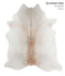 Grey with Beige X-Large Brazilian Cowhide Rug 6'11