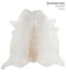 Grey with Beige XX-Large Brazilian Cowhide Rug 7'1