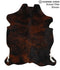 Dark Brindle X-Large European Cowhide Rug 7'1