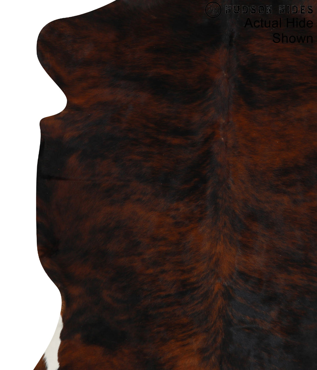 Dark Brindle X-Large European Cowhide Rug 7'1"H x 6'0"W #93772 by Huds
