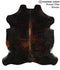 Dark Brindle X-Large European Cowhide Rug 7'1