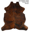 Medium Brindle X-Large European Cowhide Rug 7'3