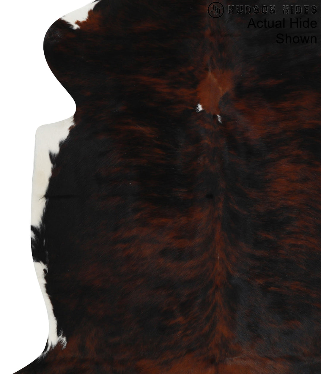 Dark Brindle X-Large European Cowhide Rug 7'1"H x 6'2"W #93934 by Huds