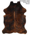 Dark Brindle X-Large European Cowhide Rug 7'5