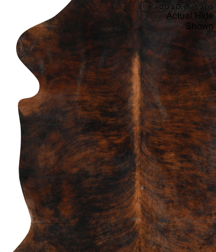 Dark Brindle X-Large European Cowhide Rug 7'5"H x 5'8"W #93979 by Hudson Hides