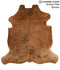 Medium Brindle X-Large European Cowhide Rug 7'1
