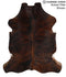 Dark Brindle X-Large European Cowhide Rug 7'4