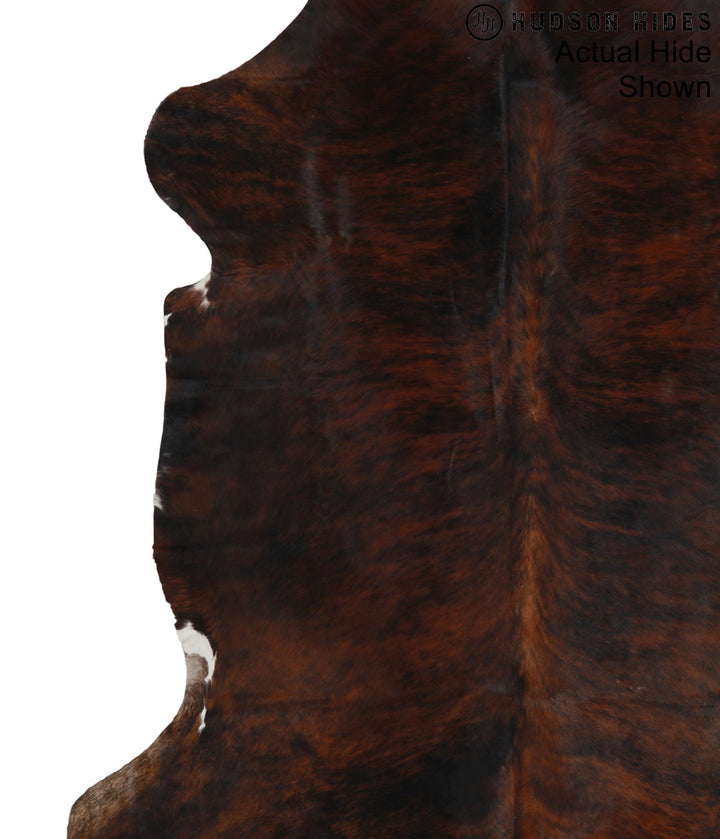 Dark Brindle X-Large European Cowhide Rug 7'4"H x 6'2"W #94067 by Hudson Hides