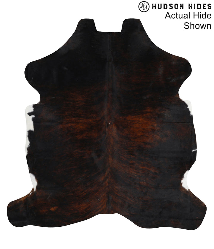 Dark Brindle X-Large European Cowhide Rug 6'9"H x 6'3"W #95094 by Hudson Hides