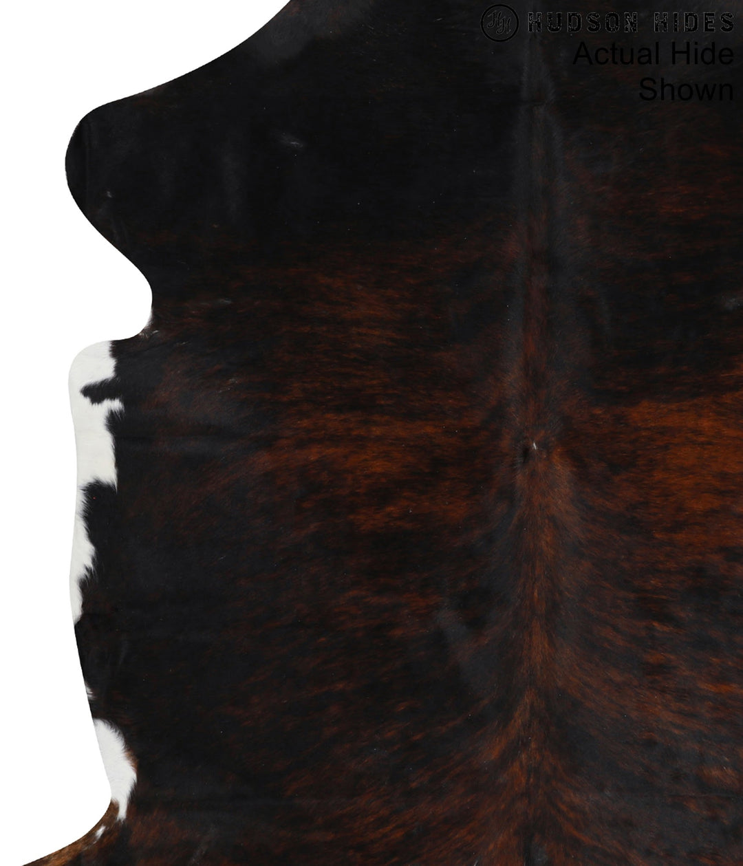 Dark Brindle X-Large European Cowhide Rug 6'9"H x 6'3"W #95094 by Huds