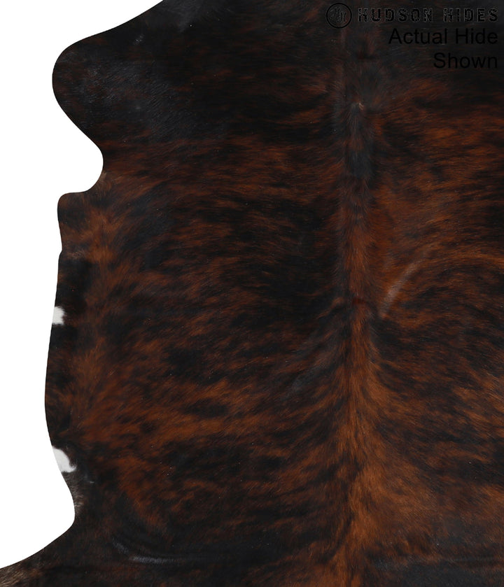 Dark Brindle X-Large European Cowhide Rug 6'11"H x 6'5"W #95113 by Hudson Hides