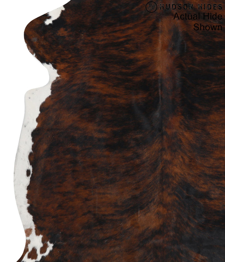 Dark Brindle X-Large European Cowhide Rug 7'0"H x 6'3"W #95115 by Hudson Hides