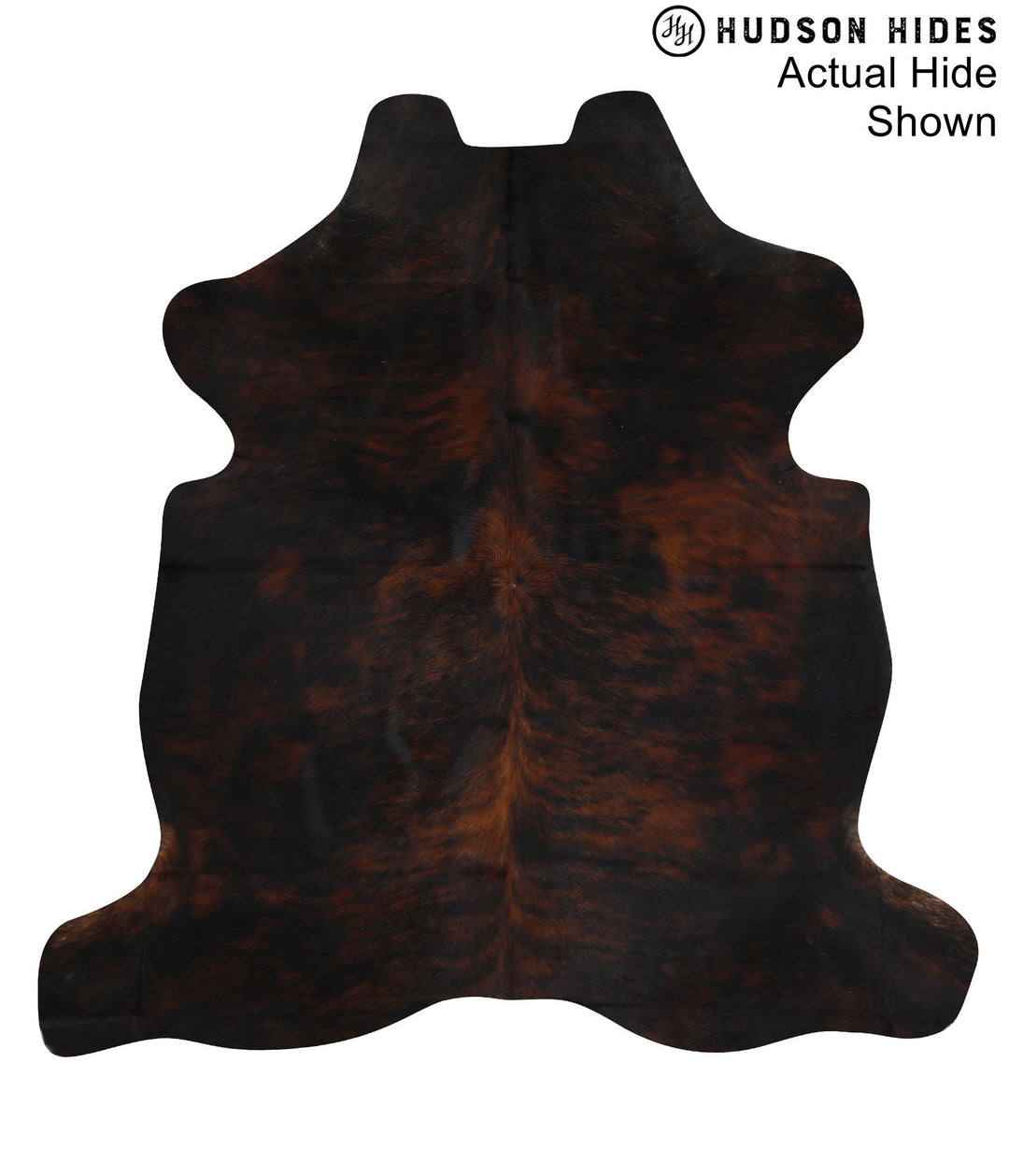 Dark Brindle X-Large European Cowhide Rug 6'7"H x 6'6"W #95117 by Huds